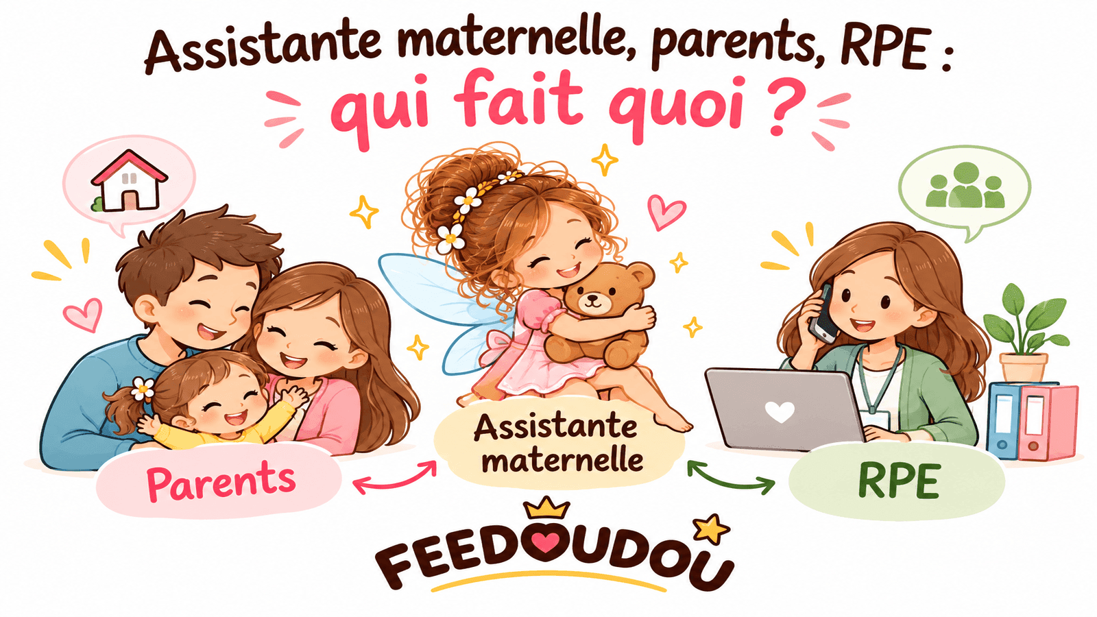 Assistante maternelle, parents, RPE : qui fait quoi ?